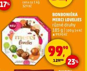 BONBONIÉRA MERCI LOVELIES, 185 g