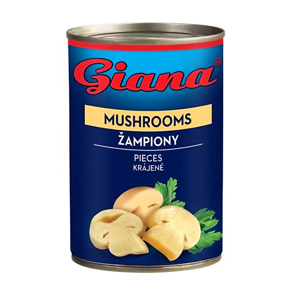 Giana Žampiony krájené ve slaném nálevu