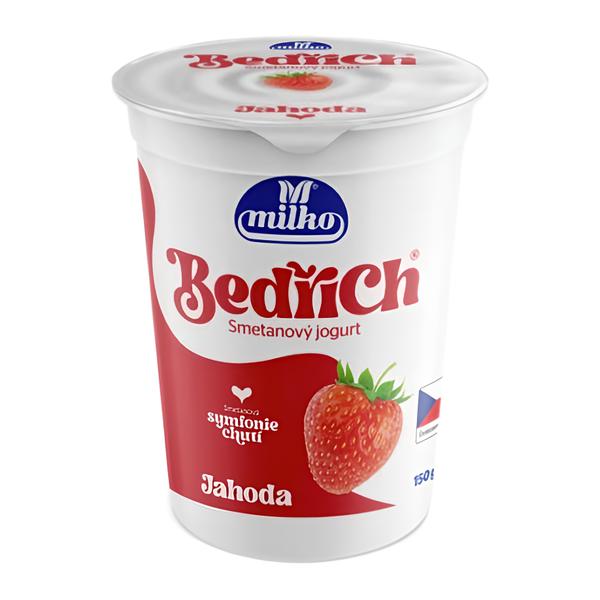 Milko Bedřich smetanový jogurt jahoda 10%