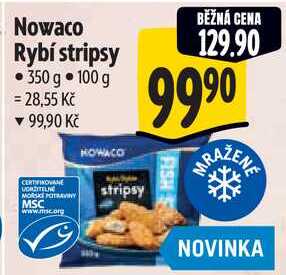Nowaco Rybí stripsy, 350 g 