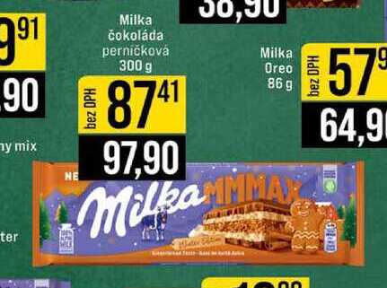 Milka čokoláda perníčková 300 g 
