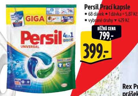 Persil Prací kapsle, 68 dávek