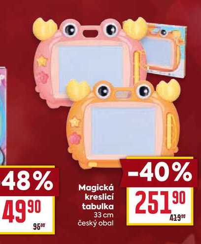 Magická kreslicí tabulka 33 cm český obal 
