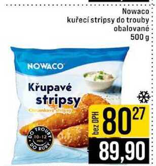 Nowaco kuřecí stripsy do trouby obalované 500 g