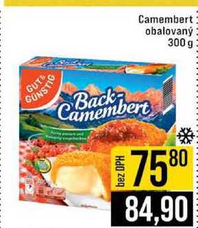 GUT & GÜNSTIG Camembert obalovaný 300 g 