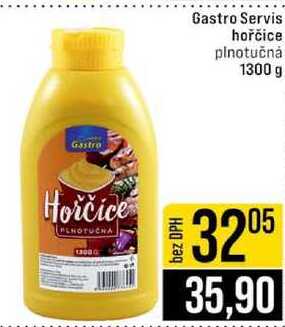 Gastro Servis hořčice plnotučná 1300 g