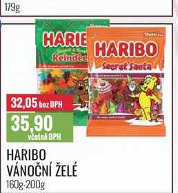 HARIBO VÁNOČNÍ ŽELÉ 160g-200g