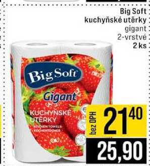 Big Soft Gigant kuchyňské utěrky 2-vrstvé 2 ks
