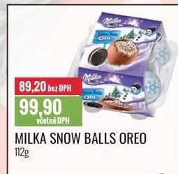 MILKA SNOW BALLS OREO 112g