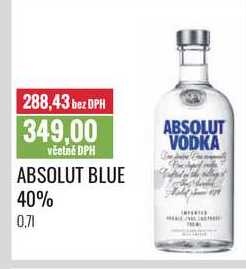 ABSOLUT BLUE 40% 0,7l