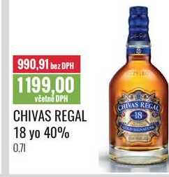 CHIVAS REGAL 18 yo 40% 0,7l