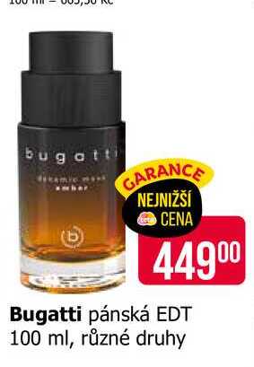 Bugatti pánská EDT 100 ml, různé druhy 