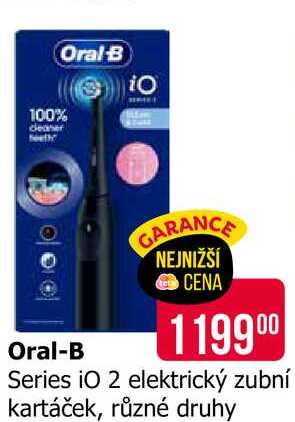 Oral-B Series iO 2 elektrický zubní kartáček, různé druhy