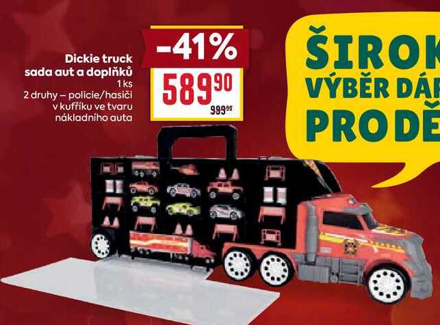Dickie truck sada aut a doplňků 1ks