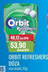 ORBIT REFRESHERS DÓZA 67g 