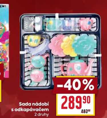 Sada nádobí s odkapávačem