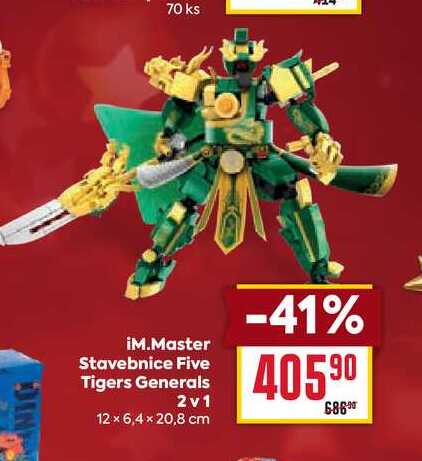 iM.Master Stavebnice Five Tigers Generals 2v1 12 × 6,4×20,8 cm