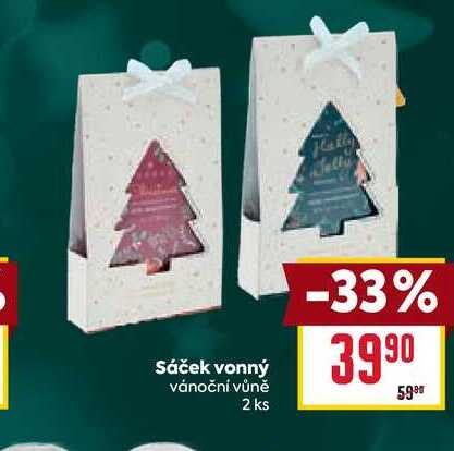 Sáček vonný vánoční vůně 2 ks