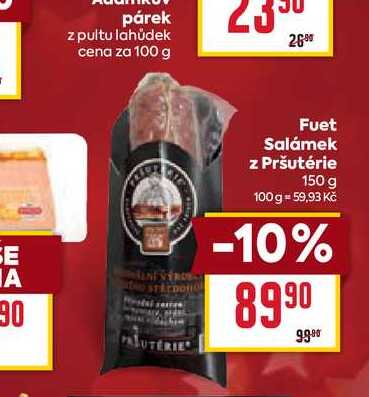 Fuet Salámek z Pršutérie 150 g
