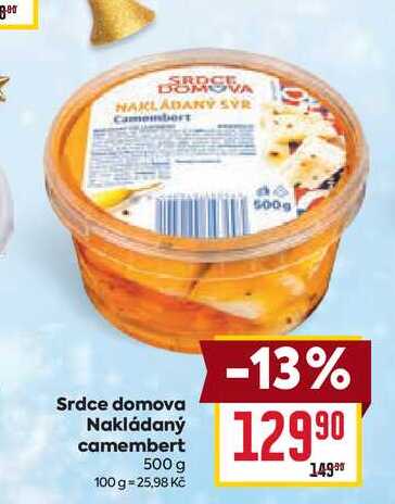 Srdce domova Nakládaný camembert 500 g 