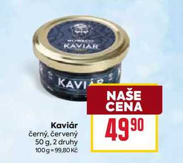Kaviár černý, červený 50 g