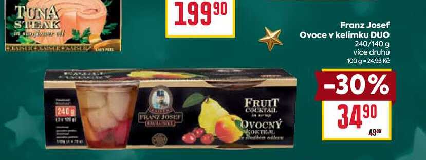 Franz Josef Ovoce v kelímku DUO 240/140 g 