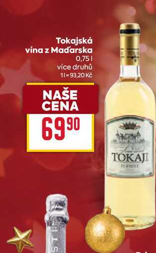 Tokajská vína z Maďarska 0,75l