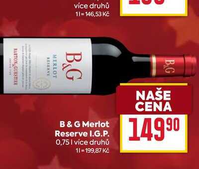 B & G Merlot Reserve I.G.P. 0,75l