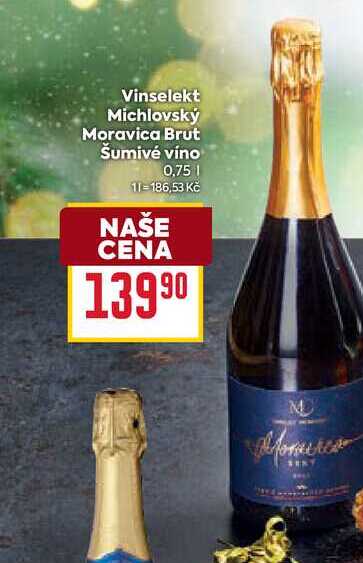 Vinselekt Michlovský Moravica Brut Šumivé víno 0,75l