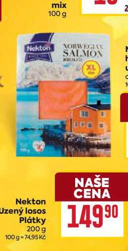 Nekton Uzený losos Plátky 200 g