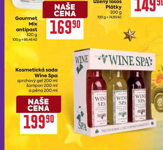 Kosmetická sada Wine Spa sprchový gel 200 ml