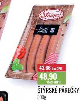 ŠTÝRSKÉ PÁREČKY 300g 
