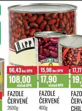 FAZOLE ČERVENÉ 2600g 