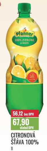 CITRONOVÁ ŠŤÁVA 100% 1l