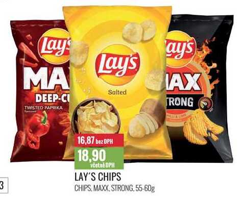 LAY'S CHIPS 55-60g
