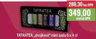 TATRATEA ,,dvojková" mini sada 6 x 4 cl