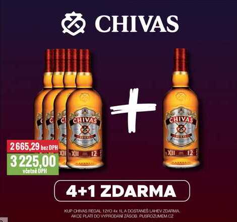 CHIVAS REGAL 12YO 4x 1L