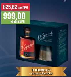 EL GENERAL 0,7 l + sada se skleničkou 