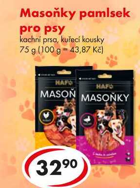Masoňky pamlsek pro psy, 75 g 