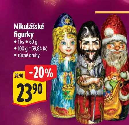 Mikulášské figurky 1ks 60 g