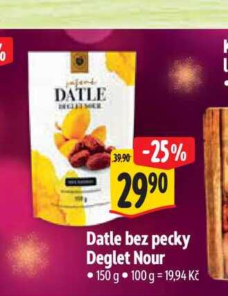  Datle bez pecky Deglet Nour 150 g