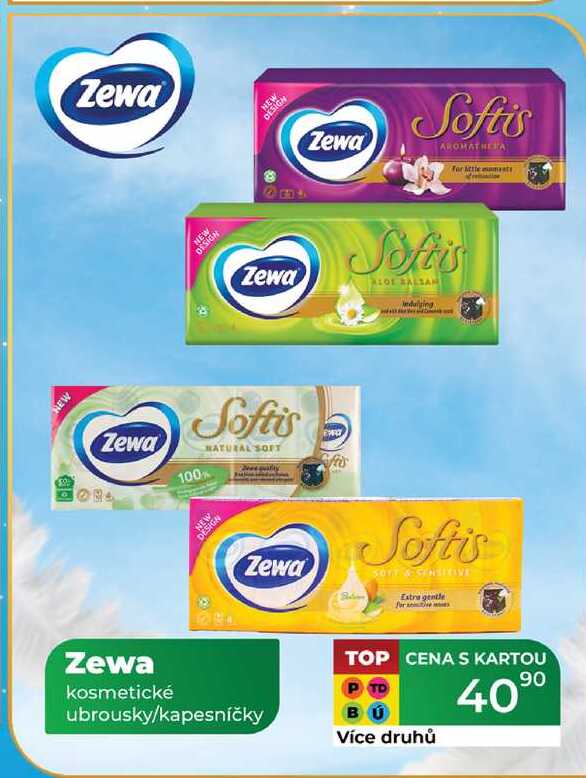 Zewa kosmetické ubrousky/kapesníčky