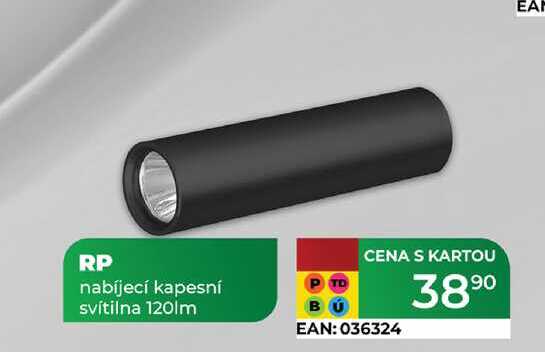 RP nabíjecí kapesní svítilna 120lm  