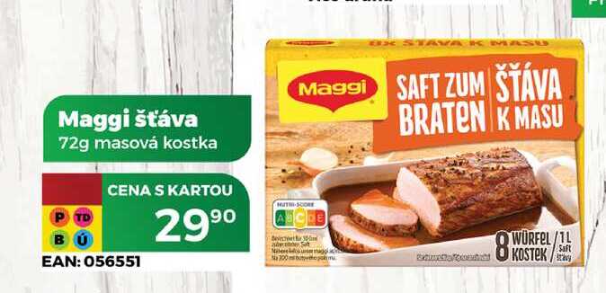 Maggi šťáva 72g masová kostka