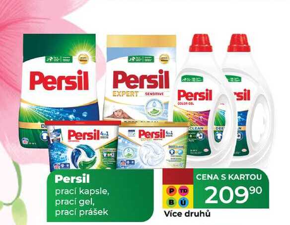 Persil prací kapsle, prací gel, prací prášek  