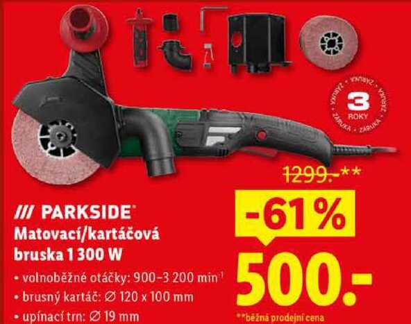 Matovací/kartáčová bruska 1300 W