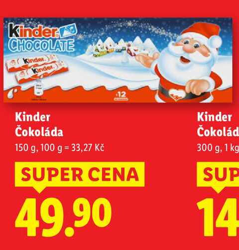Kinder Čokoláda, 150 g