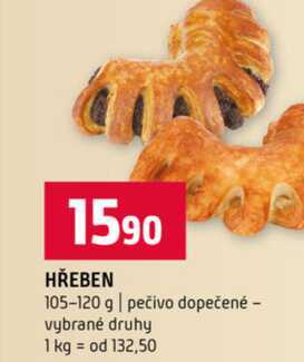 HŘEBEN 105-120 g pečivo dopečené vybrané druhy 