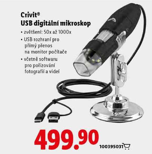 Crivit USB digitální mikroskop
