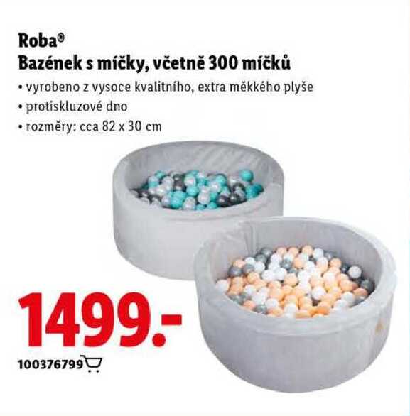 Roba Bazének s míčky, včetně 300 míčků